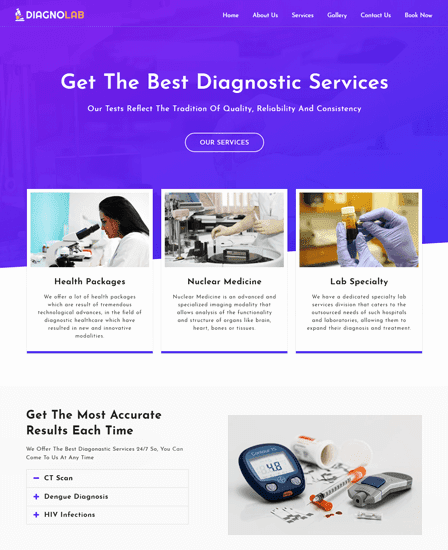 Diagnostic Center WordPress Theme