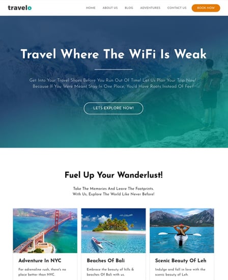 Travelo - Travel Agency WordPress Theme Thumb Image