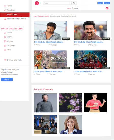 PHP Video Sharing Script