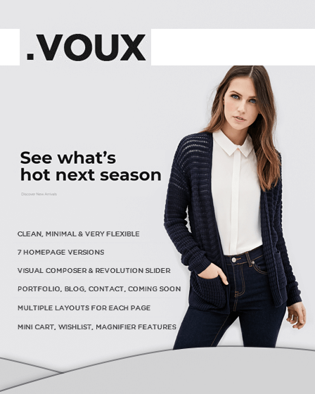 Voux - Modern Fashion Store WordPress Theme