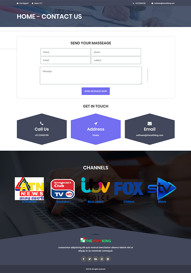 LiveTV Live Video Streaming PHP Script InkThemes