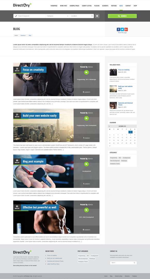 Directory+ Listing WordPress Theme | InkThemes