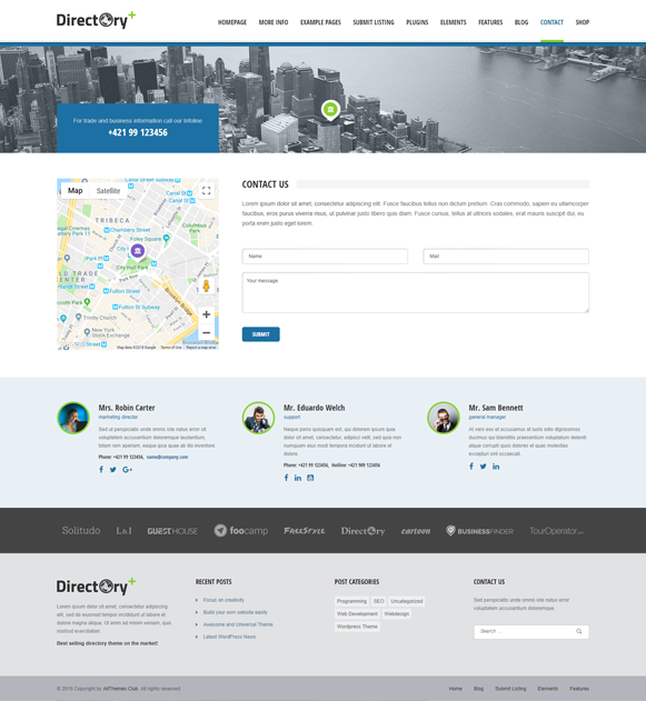 Directory+ Listing WordPress Theme | InkThemes