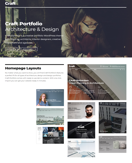 Craft Portfolio Interior Design Wordpress Theme Inkthemes