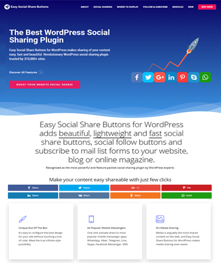 Social Share WordPress Plugin