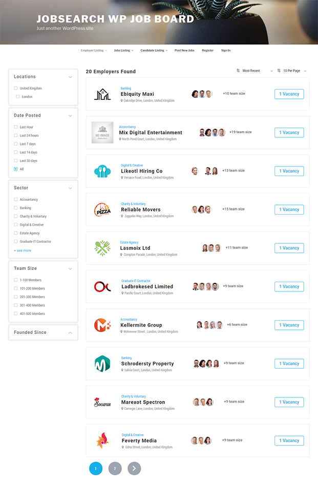 Jobsearch job board wordpress plugin inkthemes