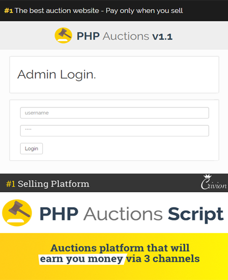 Auction PHP Script