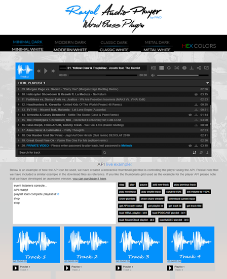 Royal Audio player WordPress plugin thumb