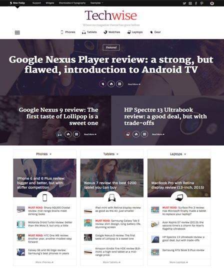 Techwise Tech Magazine WordPress Theme