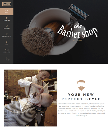 The Barber Shop - WordPress Theme For Hair Salon & Stylist