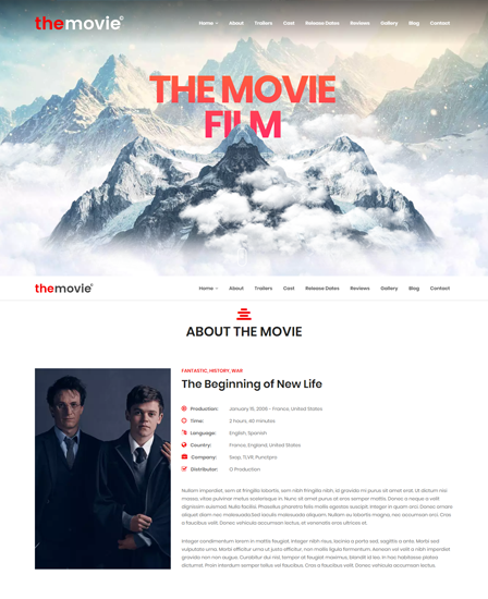 Film WordPress Theme