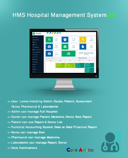 advanced hospital management php script