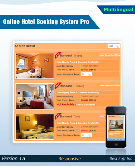 Hotel Booking PHP Script