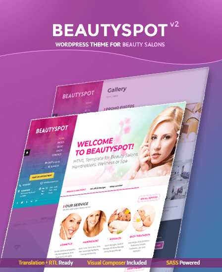 BeautySpot - WordPress Theme For Salon & Beauty Parlours