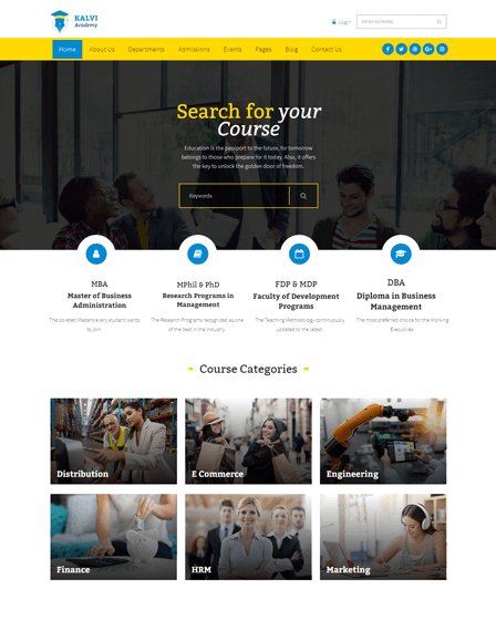 Kalvi - Learning Management WordPress Theme