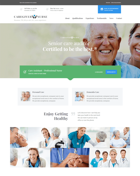 Senior Health WordPress Theme