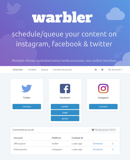 Warbler - Post Scheduling PHP Script