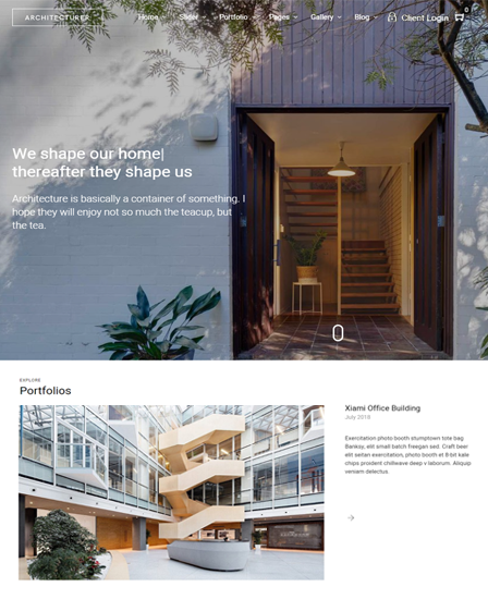 Architecture WordPress Theme