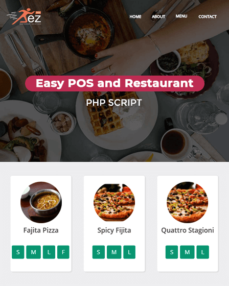 Thumb Image PHP Restaurant Script