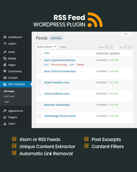 RSS Feed WordPress Plugin