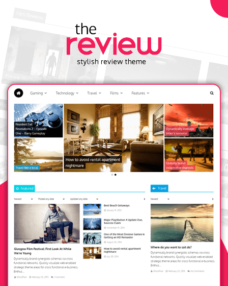 The Review - WordPress Magazine Review Theme