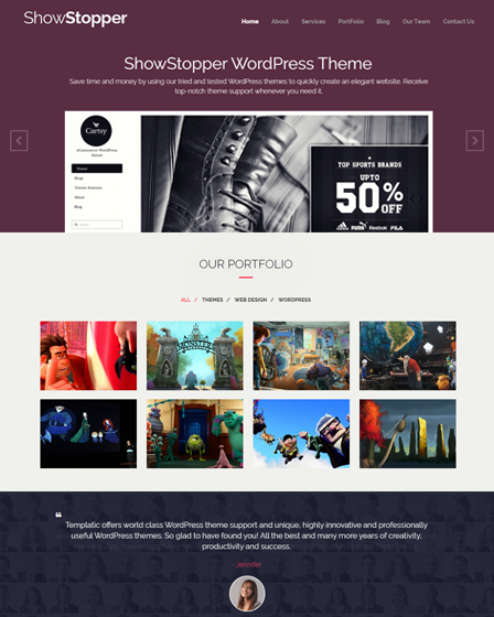 ShowStopper - WordPress Portfolio Theme