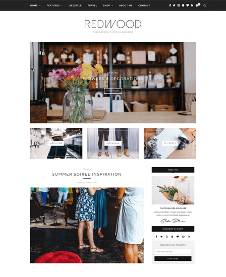 Redwood - Professional Blog WordPress Theme