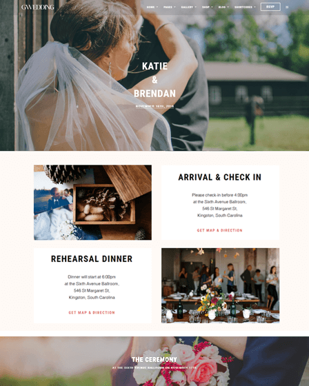 WordPress Theme For Wedding