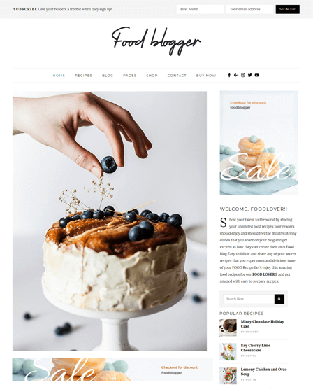 Food Blogger Image