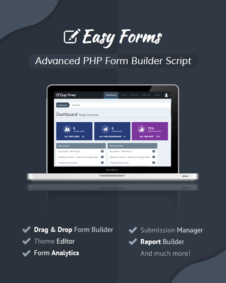 PHP Form Builder Script