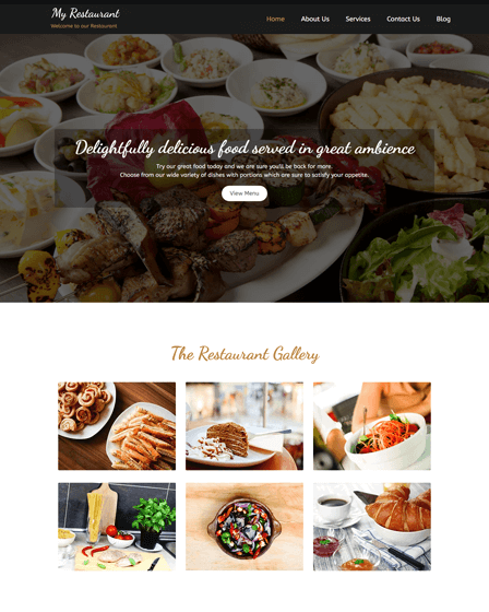 MyRestaurant WordPress Theme