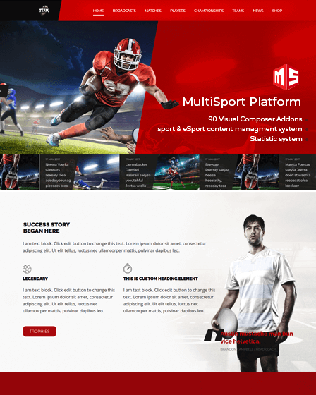 Multisport Platform Msp Wordpress Sports Plugin Inkthemes