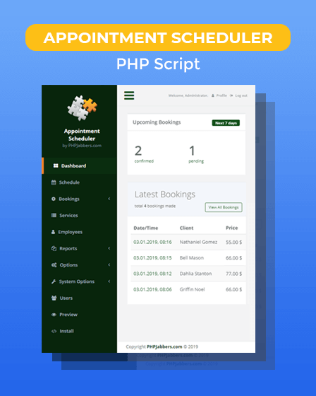 appointment scheduler php script