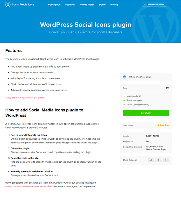 WordPress Social Icons Plugin InkThemes