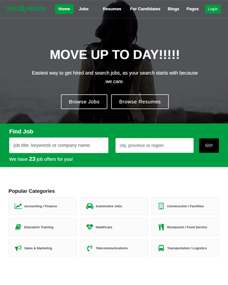 Job Finder - WordPress Job Board Theme