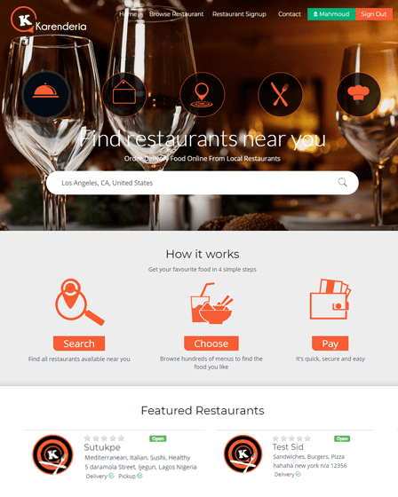 restaurant php script