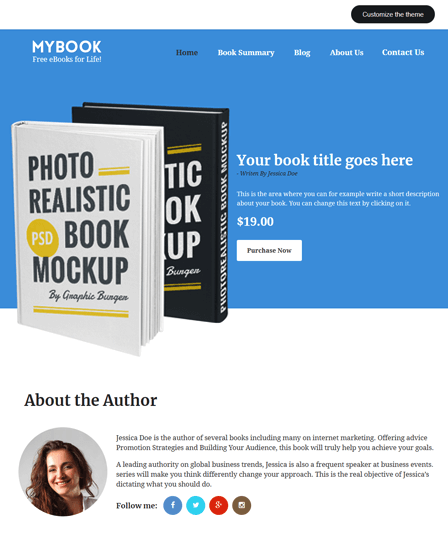 MyBook - Premium Author WordPress Theme