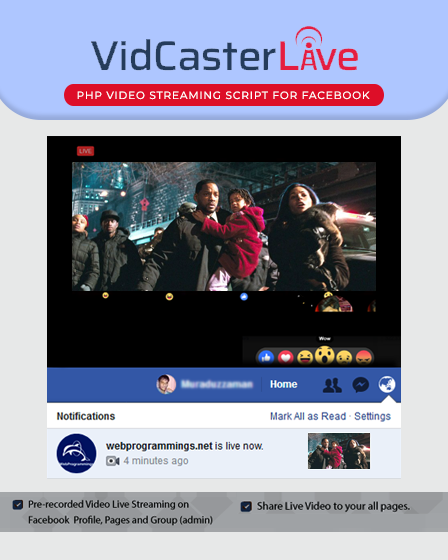 Vidcaster-PHP Video Streaming Script