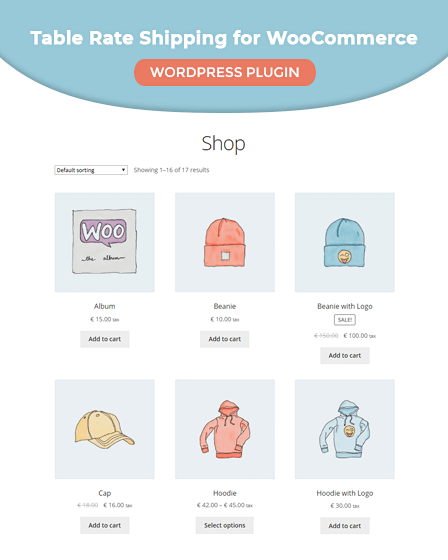 Table Rate Shipping for WooCommerce WordPress plugin