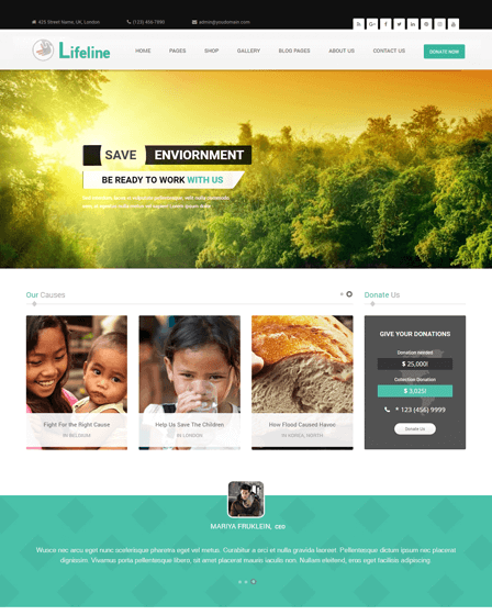 Fundraising WordPress Theme