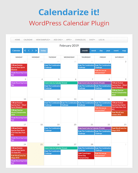 Calendarize it WordPress Plugin