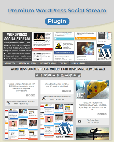 WordPress Social Steam Plugin