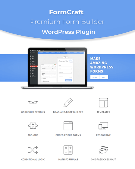 FormCraft Form Builder WordPress Plugin