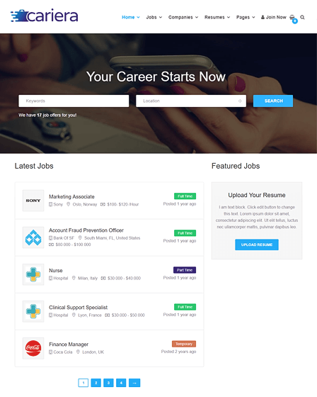 Best Job Board WordPress Theme