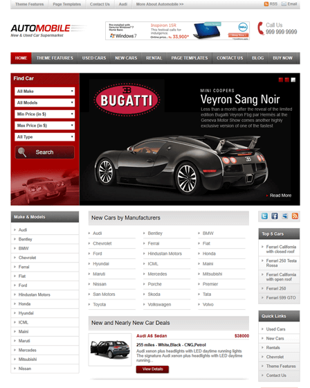 Automobile WordPress Theme