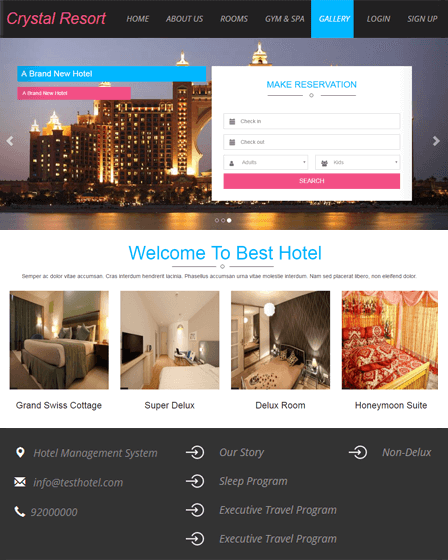 PHP Script For Hotel Booking