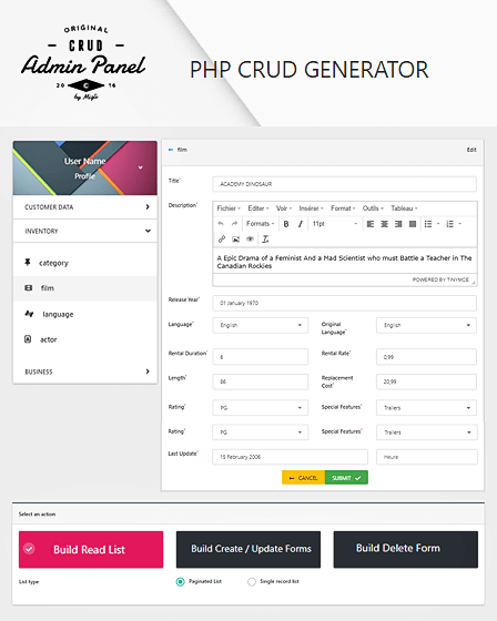 PHP Crud Script