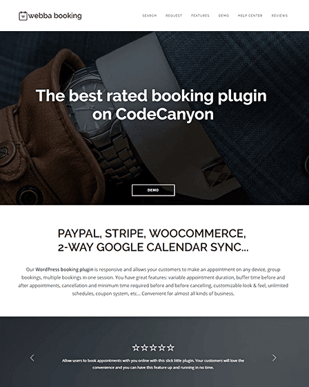 Webba Booking WordPress Plugin