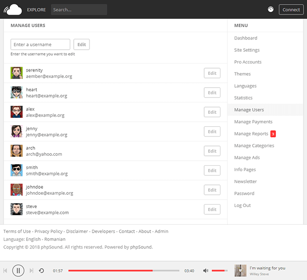 phpSound - Music Sharing Software PHP Script | InkThemes
