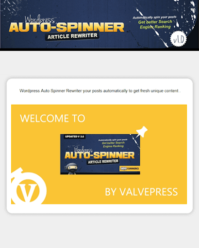 WordPress Spinner Plugin